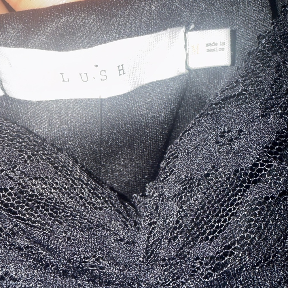 Nordstrom - LUSH- Black Lace top - Picture 4 of 4